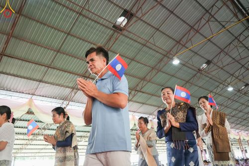 ภาพ No.172471:พิธีทอดกฐินเพื่อสร้าง "ลานเอนกประสงค์พญานาค 4 ตระกูล" วันที่ 15 พฤศจิกายน พ.ศ.2567 ณ พุทธอุทยานนานาชาติ อ.โพนพิสัย จ.หนองคาย