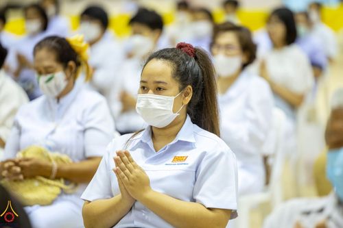 ภาพ No.84314:พิธีเจริญพระพุทธมนต์ ปฏิบัติธรรม เจริญสมาธิภาวนา เพื่อถวายพระพรชัยมงคล และถวายพระราชกุศลแด่พระบาทสมเด็จพระปรเมนทรรามาธิบดีศรีสินทรมหาวชิราลงกรณ พระวชิรเกล้าเจ้าอยู่หัว เนื่องในวันเฉลิมพระชนมพรรษา วันที่ 28 กรกฎาคม พ.ศ. 2566