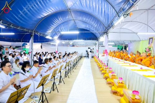 ภาพ No.119054:พิธีถวายภัตตาหารเป็นสังฆทาน แด่คณะพระธรรมยาตรา วันที่ 27 มกราคม พ.ศ. 2567 ณ อนุสรณ์สถานบางปลา จ.นครปฐม