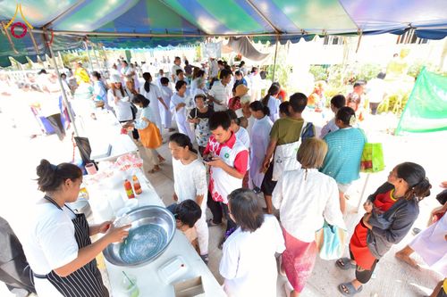 ภาพ No.216637:วันเสาร์ที่ 5 เมษายน พ.ศ. 2568 พิธีทอดผ้าป่าสามัคคีสร้างกุฎิสงฆ์ ณ ธุดงคสถานอำนาจเจริญ