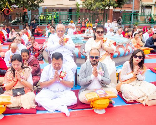 ภาพ No.209757:วันที่ 28 กุมภาพันธ์ พ.ศ.2568 พิธีเปิดโครงการบวชสามเณร พิธีถวายไทยธรรม พิธีขอขมามอบผ้าไตร  ณ เมืองปาตัน ประเทศเนปาล