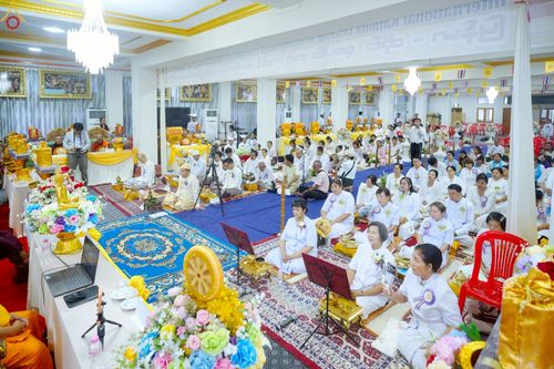 ภาพ No.261484:วันที่ 26 ตุลาคม พ.ศ. 2568 พิธีทอดกฐินสามัคคีไทย-เมียนมา บูชาธรรมอายุวัฒนมงคล 81 ปี หลวงพ่อธมฺมชโย ณ วัดมินจาวน์ ประเทศสาธารณรัฐแห่งสหภาพเมียนมา 