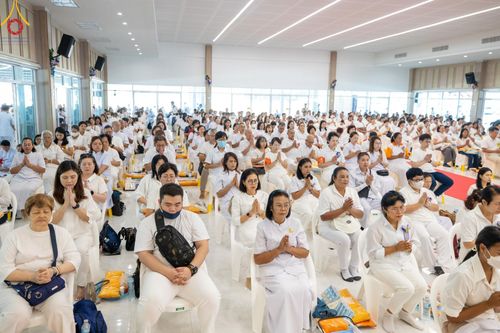 ภาพ No.148598:พิธีบุพเปตพลี, พิธีทอดผ้าป่า, พิธีไถ่ชีวิตโค 80 ตัว ให้ชีวิตสัตว์เป็นทาน ณ ศูนย์ปฎิบัติธรรมภาคใต้ อ.บางกล่ำ จ.สงขลา วันเสาร์ที่ 10 สิงหาคม พ.ศ. 2567