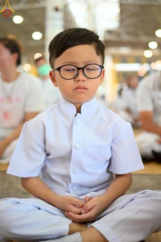 ภาพ No.222781:วันอาทิตย์ต้นเดือนที่ 4 พฤษภาคม พ.ศ. 2568 พิธีบูชาข้าวพระ ณ สภาธรรมกายสากล วัดพระธรรมกาย