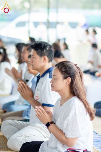 ภาพ No.117420:พิธีถวายภัตตาหารเป็นสังฆทาน แด่คณะพระธรรมยาตรา วันที่ 23 มกราคม พ.ศ. 2567 ณ อนุสรณ์สถานบางปลา อ.บางเลน จ.นครปฐม