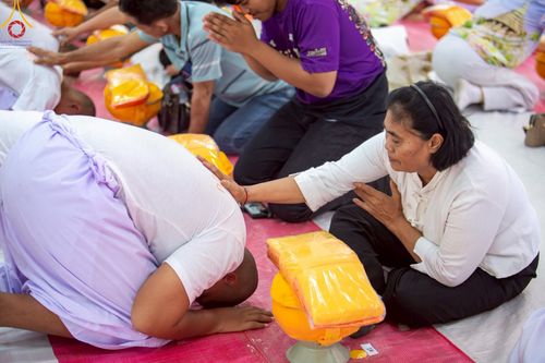 ภาพ No.216380:วันเสาร์ที่ 5 เมษายน พ.ศ. 2568 พิธีขอบรรพชา พิธีขอสรณคมน์และศีล พิธีขอนิสสัย พิธีถวายบาตร ในโครงการบรรพชาสามเณรฟื้นฟูพระพุทธศาสนาทั่วไทย  ณ วัดพระพุทธบาท ราชวรมหาวิหาร ต.ขุนโขลน อ.พระพุทธบาท จ.สระบุรี