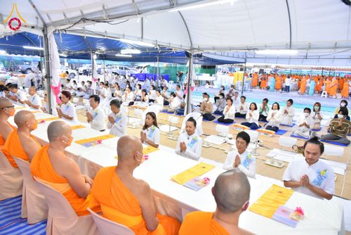 พิธีถวายภัตตาหารเป็นสังฆทาน แด่คณะพระธรรมยาตรา ปีที่ 12 วันที่ 26 มกราคม พ.ศ. 2567 ณ อนุสรณ์สถานบางปลา จ.นครปฐม
