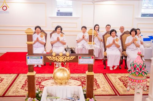 ภาพ No.144877:พิธีประดิษฐานลูกนิมิตมหาสมบัติ ผูกสีมาสถาปนาอุโบสถ บูชาธรรม ๘๐ ปี หลวงพ่อธัมมชโย วันอาทิตย์ที่ ๓๐ มิถุนายน พ.ศ. ๒๕๖๗ วัดพระธรรมกายนิวเจอร์ซี ประเทศสหรัฐอเมริกา