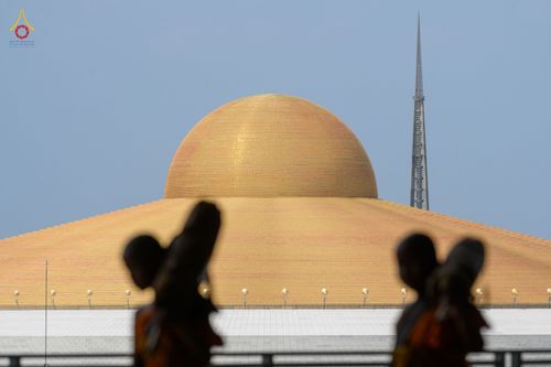 ภาพ No.81038:การฝึกเดินธุดงค์ของสามเณร ในโครงการบรรพชาสามเณรเพื่อฟื้นฟูพระพุทธศาสนาทั่วไทย ประจำปี 2566 ณ วิหารคดชั้น2 วัดพระธรรมกาย