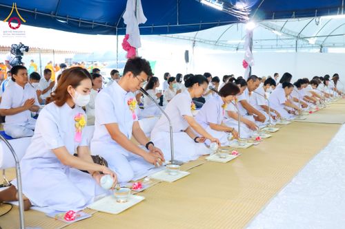 ภาพ No.117429:พิธีถวายภัตตาหารเป็นสังฆทาน แด่คณะพระธรรมยาตรา วันที่ 23 มกราคม พ.ศ. 2567 ณ อนุสรณ์สถานบางปลา อ.บางเลน จ.นครปฐม