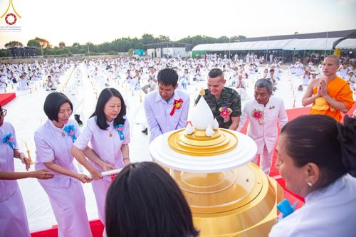 ภาพ No.211650:วันอาทิตย์ที่ 16 มีนาคม พ.ศ. 2568 พิธีอัญเชิญพระบรมสารีริกธาตุ ประดิษฐาน ณ ปทุมเจดีย์ ศูนย์อบรมเยาวชนปัตตานี