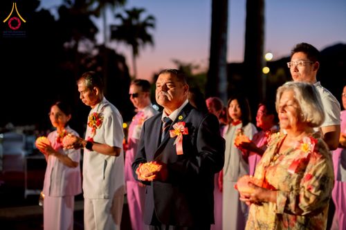 ภาพ No.225808:วันอาทิตย์ที่ 11 พฤษภาคม พ.ศ. 2568 วัดพระธรรมกายแคลิฟอร์เนีย จัดงานวิสาขบูชานานาชาติ และถวายมหาสังฆทานคณะสงฆ์ 120 รูป