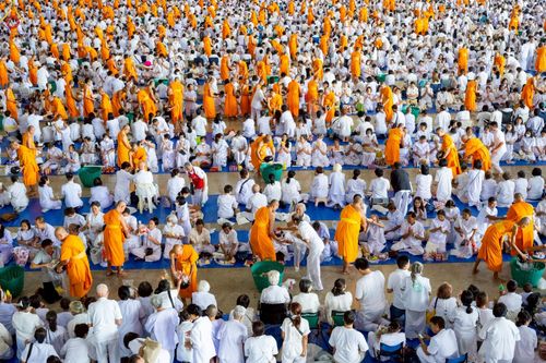 ภาพ No.227891:วันอาทิตย์ที่ 1 มิถุนายน พ.ศ. 2568 พิธีตักบาตร , พิธีบูชาข้าวพระ ณ วัดพระธรรมกาย จ.ปทุมธานี