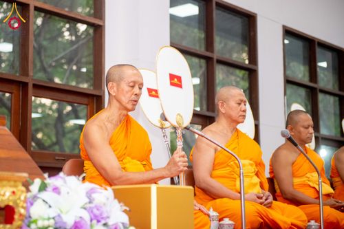 ภาพ No.315484:วันพุธที่ 25 มีนาคม พ.ศ. 2569 พิธีบำเพ็ญกุศล คุณพ่อณรงค์ จินตมากุล  สิริอายุ 99 ปี 11 เดือน โยมบิดา พระครูปลัดรัตนวีรวัฒน์ (รังสฤษดิ์ อิทฺธิจินตโก) ที่ปรึกษาเจ้าคณะจังหวัดปทุมธานี เจ้าอาวาสวัดพระธรรมกาย  ณ ห้องปลูกศรัทธา 2 วัดพระธรรมกาย ปทุมธานี