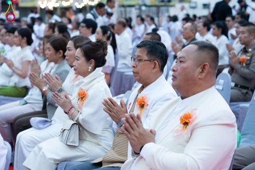 ภาพ No.210246:วันอาทิตย์ที่ 9 มีนาคม พ.ศ. 2568 พ่อเมืองโคราชจัดตักบาตรพระหมื่น ทำบุญเมือง 557 ปี