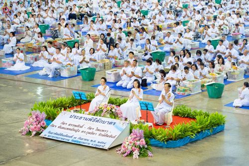 ภาพ No.243447:วันที่ 7 กันยายน พ.ศ. 2568 พิธีตักบาตร ข้าวสารอาหารแห้ง ในวันครูผู้ค้นพบวิชชาธรรมกาย ณ บ้านแก้วเรือนทองคุณยายฯ สภาธรรมกายสากล วัดพระธรรมกาย