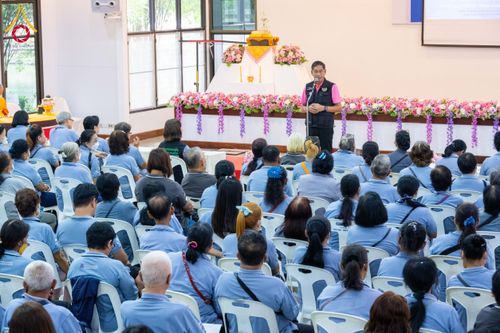 ภาพ No.127005:โรงพยาบาลส่งเสริมสุขภาพตำบลคลองสอง ร่วมกับวัดพระธรรมกาย จัดประชุม อสม. เพื่อพัฒนาการปฏิบัติงาน-สร้างการให้บริการเชิงรุกในชุมชน วันอังคารที่ 5 มีนาคม พ.ศ. 2567 ณ ห้องประชุมอาคารปลูกศรัทธา วัดพระธรรมกาย อ.คลองหลวง จ.ปทุมธานี
