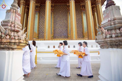 ภาพ No.216337:วันเสาร์ที่ 5 เมษายน พ.ศ. 2568 พิธีขอบรรพชา พิธีขอสรณคมน์และศีล พิธีขอนิสสัย พิธีถวายบาตร ในโครงการบรรพชาสามเณรฟื้นฟูพระพุทธศาสนาทั่วไทย  ณ วัดพระพุทธบาท ราชวรมหาวิหาร ต.ขุนโขลน อ.พระพุทธบาท จ.สระบุรี