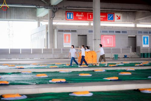 ภาพ No.219043:วันที่ 19-21 เมษายน พ.ศ. 2568 การเตรียมงานในลานธรรม , วิหารคด เพื่องานวันคุ้มครองโลก 22 เมษายน พ.ศ. 2568