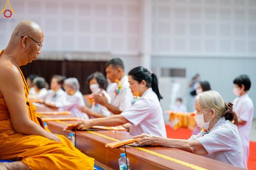 ภาพ No.87066:พิธีทักษิณานุปทานแด่บรรพชนตระกูลผ่องสวัสดิ์ และหมู่ญาติที่ล่วงลับไปแล้ว ณ มหาเจดีย์ทัตตชีโว ศูนย์อบรมเยาวชนกาญจนบุรี วันที่ 31 สิงหาคม พ.ศ. 2566