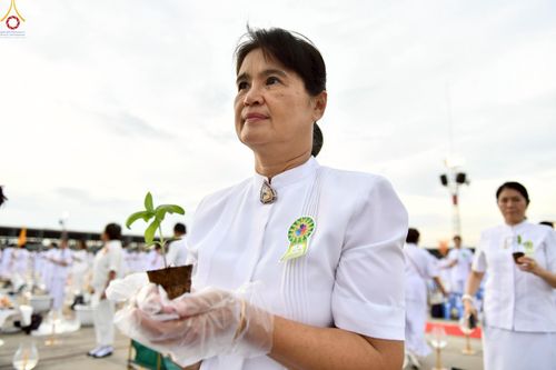 ภาพ No.252872:วันที่ 10 ตุลาคม พ.ศ. 2568 พิธีปลูกต้นทรัพย์บานชื่น ณ ลานธรรม วัดพระธรรมกาย