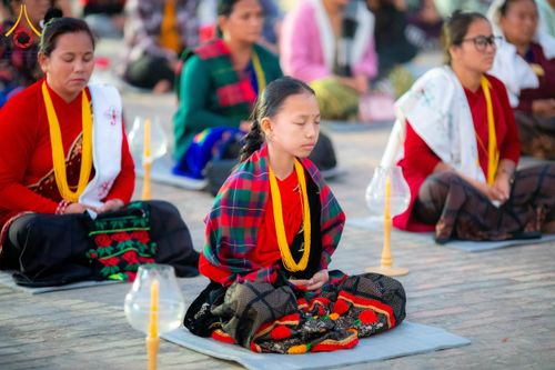 ภาพ No.210450:วันเสาร์ที่ 8 มีนาคม พ.ศ. 2568 พิธีจุดประทีป โครงการบรรพชาสามเณรชาวเนปาล 500 รูป ณ ชาตสถานอุทยานลุมพินีวัน ที่ประสูติขององค์สมเด็จพระสัมมาสัมพุทธเจ้า ลุมพินี ประเทศเนปาล