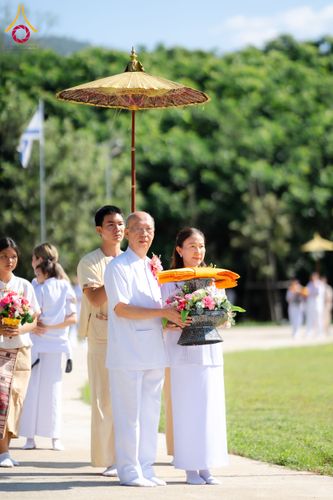 ภาพ No.174685:พิธีทอดกฐิน ศูนย์ปฏิบัติธรรมนานาชาติปาย อำเภอปาย จังหวัดแม่ฮ่องสอน พิธีวางดวงแก้ว โปรยรัตนชาติ สถาปนาอาคารปฏิบัติธรรม 80 ปี ครูบาไชยบูลย์ (หลวงพ่อธัมมชโย) วันที่ 27 ตุลาคม พ.ศ. 2567