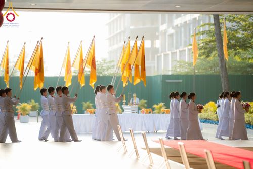 ภาพ No.244585:วันเสาร์ที่ 6 กันยายน พ.ศ. 2568 พิธีเวียนประทักษิณ และวันทาสีมาของนาคธรรมทายาท โครงการอุปสมบทหมู่บูชาธรรมครบรอบ 108 ปี วันครูผู้ค้นพบวิชชาธรรมกาย ณ โบสถ์พระไตรปิฎก วัดพระธรรมกาย