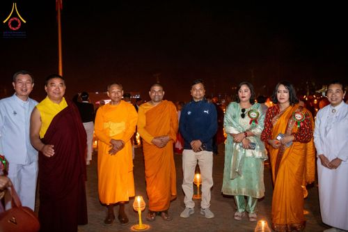 ภาพ No.210531:วันเสาร์ที่ 8 มีนาคม พ.ศ. 2568 พิธีจุดประทีป โครงการบรรพชาสามเณรชาวเนปาล 500 รูป ณ ชาตสถานอุทยานลุมพินีวัน ที่ประสูติขององค์สมเด็จพระสัมมาสัมพุทธเจ้า ลุมพินี ประเทศเนปาล