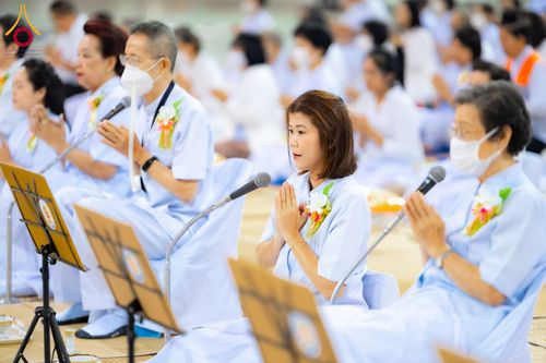 ภาพ No.121614:พิธีถวายภัตตาหารเป็นสังฆทาน แด่คณะพระธรรมยาตรา ปีที่ 12 วันที่ 31 มกราคม พ.ศ. 2567 ณ สภาธรรมกายสากล วัดพระธรรมกาย