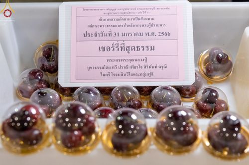 ภาพ No.75145:พิธีถวายภัตตาหารเป็นสังฆทาน แด่คณะพระธรรมยาตราฯ ในโครงการธรรมยาตรากตัญญูบูชา มหาปูชนียาจารย์ พระมงคลเทพมุนี(สด จนฺทสโร) พระผู้ปราบมาร อนุสรณ์สถาน 7 แห่ง ปีที่ 11 วันที่ 31 มกราคม พ.ศ. 2566