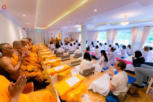 พิธีทอดผ้าป่าฉลองวัดพระธรรมกายเอกเกอร์ซุน  ในโอกาสสถาปนาครบรอบ 7 ปี  วันอาทิตย์ที่ 30 กรกฎาคม พ.ศ.2566 ณ วัดพระธรรมกายเอกเกอร์ซุน ประเทศนอร์เวย์