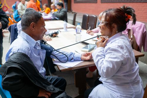 ภาพ No.313172:วันอังคารที่ 10 มีนาคม พ.ศ. 2569 ประมวลภาพบรรยากาศวันแรก โครงการบวชธรรมทายาท ประเทศเนปาล ณ วัดอเชศวร (Aksheswar Mahavihar )