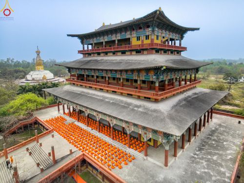 ภาพ No.79968:สามเณรฟังธรรม ปฎิบัติธรรม ในโครงการบรรพชาสามเณรหมู่ ประเทศเนปาล วันที่ 20 มีนาคม พ.ศ.2566