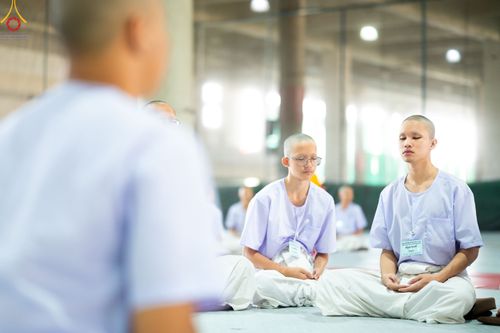 ภาพ No.79562:การปฎิบัติธรรมและกิจวัตรกิจกรรม ของนาคธรรมทายาท ในโครงการบรรพชาสามเณรฟื้นฟูพระพุทธศาสนาทั่วไทย และโครงการมัชฌิมธรรมทายาท วันที่ 4 เมษายน พ.ศ. 2566 ณ วัดพระธรรมกาย