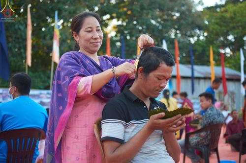 ภาพ No.64724:พิธีบรรพชาสามเณร โครงการบรรพชาสามเณร 500 รูป ประเทศบังกลาเทศ วันที่ 22 พฤศจิกายน พ.ศ. 2565