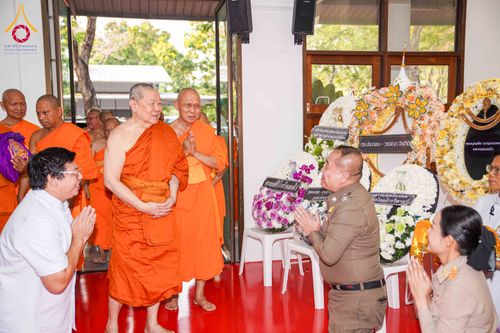 ภาพ No.315104:วันจันทร์ที่ 23 มีนาคม พ.ศ. 2569 พิธีบำเพ็ญกุศล คุณพ่อณรงค์ จินตมากุล  สิริอายุ 99 ปี 11 เดือน โยมบิดา พระครูปลัดรัตนวีรวัฒน์ (รังสฤษดิ์ อิทฺธิจินตโก) ที่ปรึกษาเจ้าคณะจังหวัดปทุมธานี เจ้าอาวาสวัดพระธรรมกาย  ณ ห้องปลูกศรัทธา 2 วัดพระธรรมกาย ปทุมธานี