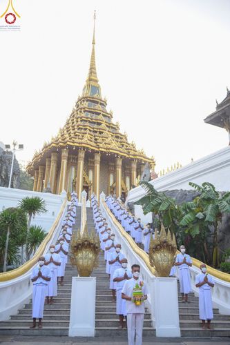 ภาพ No.102034:พิธีบรรพชาและอุปสมบทหมู่ธรรมทายาท ในโครงการอุปสมบทหมู่ รุ่นบูชาธรรมมหาปูชนียาจารย์ ณ วัดพระพุทธบาทราชวรมหาวิหาร และวัดนิคมวาสี อ.พระพุทธบาท จ.สระบุรี วันเสาร์ที่ 9 ธันวาคม พ.ศ. 2566