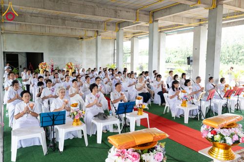 ภาพ No.157178:พิธีทอดผ้าป่าติดตั้งอิฐมวลเบาและฝ้าเพดาน ณ ศูนย์ปฏิบัติธรรมน้ำใสใจสว่าง บางกอกน้อย กรุงเทพมหานคร วันเสาร์ที่ 14 กันยายน พ.ศ. 2567