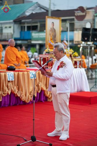 ภาพ No.210239:วันอาทิตย์ที่ 9 มีนาคม พ.ศ. 2568 พ่อเมืองโคราชจัดตักบาตรพระหมื่น ทำบุญเมือง 557 ปี