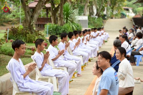 ภาพ No.214679:วันพฤหัสบดีที่ 3 เมษายน พ.ศ. 2568 พิธีปลงผมสามเณรฟื้นฟูทั่วไทย ณ ศูนย์ปฏิบัติธรรมบุญประสาน อ.ปากช่อง จ.นครราชสีมา