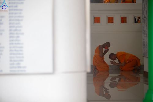 ภาพ No.84800:พิธีอธิษฐานพรรษา ของคณะสงฆ์ ในวันเข้าพรรษา แรม 1 ค่ำ เดือน 8 วันที่ 2 สิงหาคม พ.ศ. 2566 ณ โบสถ์พระไตรปิฎก วัดพระธรรมกาย ต.คลองสาม อ.คลองหลวง จ.ปทุมธานี