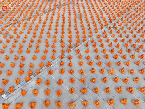 ภาพ No.102238:พระธรรมทายาทในโครงการอุปสมบทหมู่ บูชาธรรมมหาปูชนียาจารย์ ร่วมปฏิบัติธรรม ถ่ายภาพหมู่ประวัติศาสตร์ และรับฟังโอวาทจากหลวงพ่อทัตตชีโว ณ ลานธรรม พระมหาธรรมกายเจดีย์ วัดพระธรรมกาย วันที่ 15 ธันวาคม พ.ศ. 2566