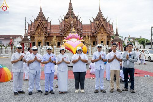 ภาพ No.129966:V.34 เพื่อธรรมเพื่อบางกล่ำ การรับบุญของเจ้าหน้าที่หน่วยงานต่างๆ  เพื่องานธรรมยาตราอัญเชิญพระบรมสารีริกธาตุ ประดิษฐาน ณ มหารัตนเจดีย์สิริปทุมสวรรค์ (เจดีย์อริยพุทธะ 5 พระองค์) ณ ศูนย์ปฏิบัติธรรมภาคใต้ อ.บางกล่ำ จ.สงขลา ระหว่างวันที่ 9-10 มีนาคม พ.ศ. 2567