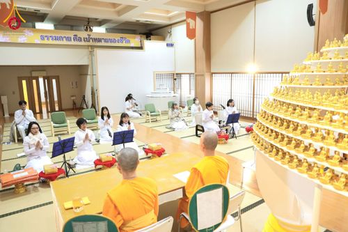 ภาพ No.213396:วันอาทิตย์ที่ 16 มีนาคม พ.ศ. 2568 พิธีบุพเปตพลี, ถวายภัตตาหาร, ปล่อยปลา วัดพระธรรมกายคานากาว่า ประเทศญี่ปุ่น