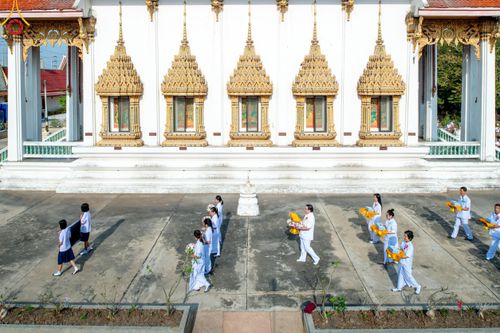 ภาพ No.189684:พิธีทอดผ้าป่าทำนุบำรุงศาสนสถาน ในโครงการธรรมยาตรา กตัญญูบูชา มหาปูชนียาจารย์ พระมงคลเทพมุนี(สด จนฺทสโร) พระผู้ปราบมาร อนุสรณ์สถาน 7 แห่ง ปีที่ 13 ณ วัดใหม่พิบูลย์ผล ต.บางเลน อ.สองพี่น้อง จ.สุพรรณบุรี วันที่ 5 มกราคม พ.ศ. 2568