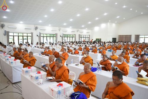 พิธีถวายจตุปัจจัย และภัตตาหารเป็นสังฆทาน , พิธีมอบอักษรสารตราตั้งฐานานุกรม และพัดยศ , การประชุมคณะสงฆ์ประจำจังหวัดสระบุรี  ณ ศูนย์ปฏิบัติธรรมจังหวัดสระบุรี อ.พระพุทธบาท จ.สระบุรี   วันอังคารที่ 19 ธันวาคม  พ.ศ. 2566