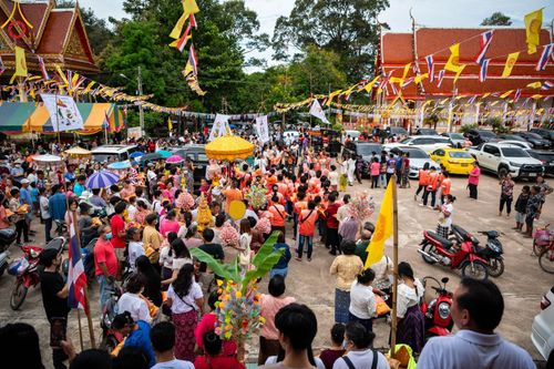พิธีทอดกฐินสามัคคีทั่วไทย 5,000 วัด ณ วัดหัวกระสังข์ จ.ฉะเชิงเทรา วันอาทิตย์ที่ 12 พฤศจิกายน พ.ศ. 2566
