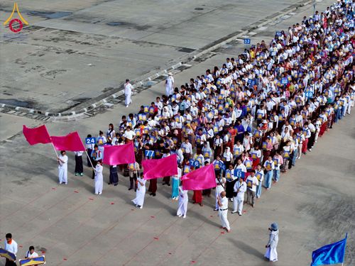 ภาพ No.232764:วันอาทิตย์ที่ 6 กรกฏาคม พ.ศ. 2568 พิธีสวดธัมมจักกัปปวัตตนสูตร เมียนมา ครั้งที่ 8 ณ มหาธรรมกายเจดีย์ วัดพระธรรมกาย