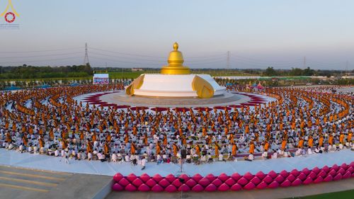ภาพ No.116761:พิธีต้อนรับพระธรรมยาตรา ปีที่ 12 ณ อนุสรณ์สถานบางปลา จ.นครปฐม วันที่ 21 มกราคม พ.ศ. 2567